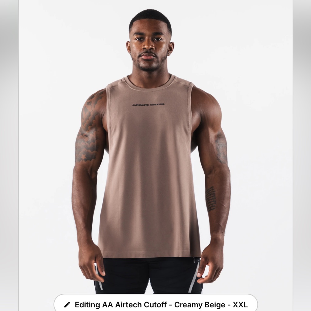 Alphalete Mens Aa Airtech Cutoff